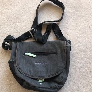 Sherpani Gray and Black Crossbody Bag